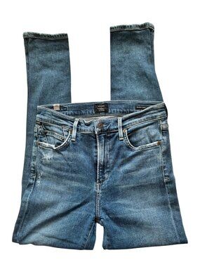 Citizens‎ Of Humanity Rocket Size 4 Ankle Mid Rise Skinny Jeans 27 Blue Denim